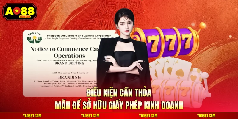 Điều kiện cần thỏa mãn để sở hữu giấy phép kinh doanh